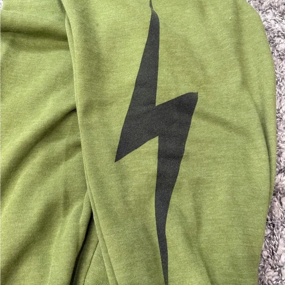 Aviator Nation Green and Black Sweatpants - Picture 3 of 6